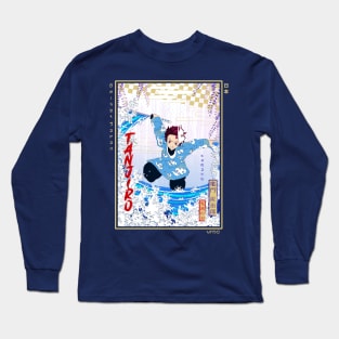 Under the Wisteria Ukiyo-e Long Sleeve T-Shirt